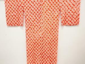 絞り　鹿の子模様　長襦袢